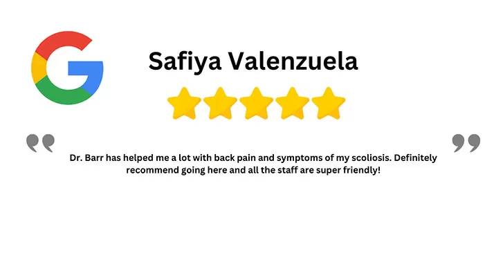 Chiropractic Phoenix AZ Barr Brace Testimonial Safiya