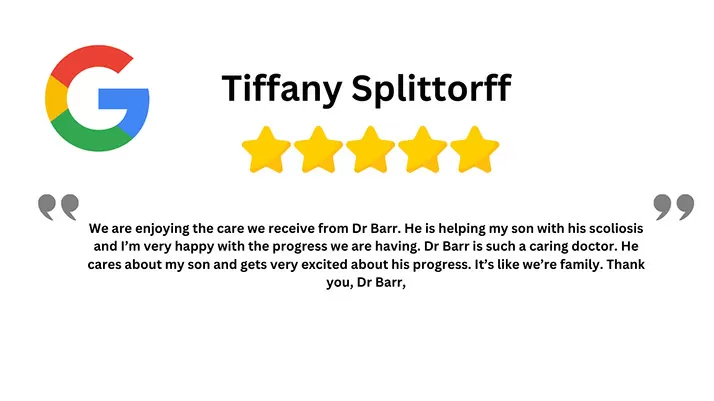 Chiropractic Phoenix AZ Barr Brace Testimonial Tiffany