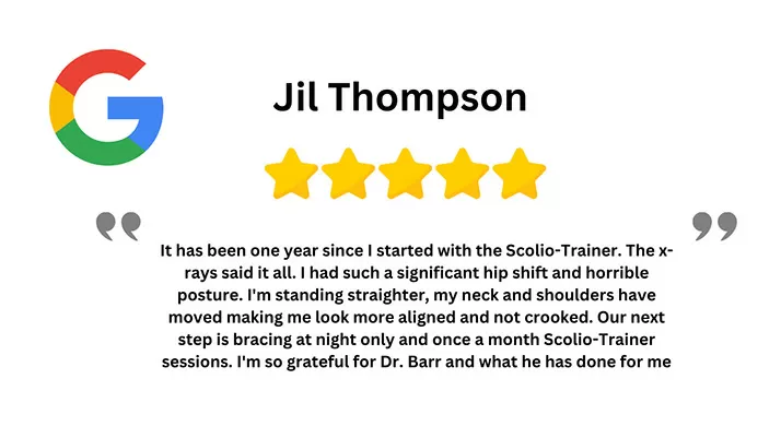 Chiropractic Phoenix AZ Scolio-Trainer Testimonial Jil